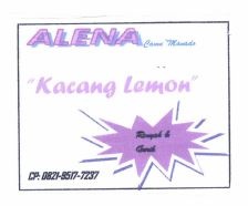 Trademark ALENA KACANG LEMON