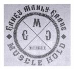 Trademark GGM GANGS MANLY GOODS MUSCLE HOLD + LOGO