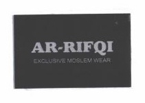 Trademark AR-RIFQI + Logo