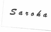 Trademark Saroha