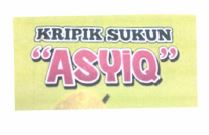 Trademark Kripik Sukun " ASYIQ "