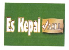 Trademark Es Kepal Asli + Lukisan/Logo