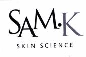 Trademark SAM.K SKIN SCIENCE