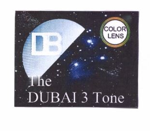 Trademark THE DUBAI 3 TONE COLOR LENS + LOGO