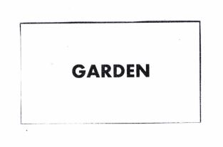 Trademark GARDEN