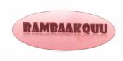 Trademark RAMBAAKQU