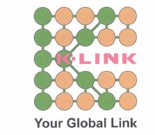 Trademark K-LINK Your Global Link Logo