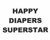 Trademark Happy Diapers SuperStar