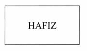 Trademark HAFIZ