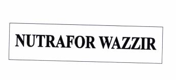 Trademark NUTRAFOR WAZZIR