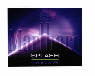 Trademark MARLBORO SPLASH MEGA PURPLE Label