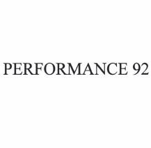 Trademark PERFORMANCE 92