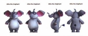 Trademark ALLIE THE ELEPHANT & Lukisan