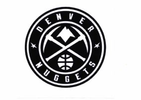 Trademark DENVER NUGGETS with Stars, Pickaxes, Mountain and Ball Design