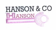 Trademark HANSON & CO + LOGO