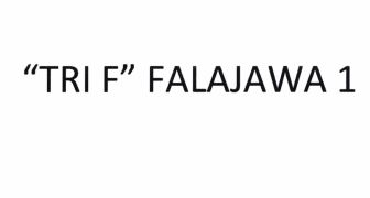 Trademark “TRI F” FALAJAWA 1