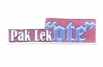 Trademark PAK LEK OTE