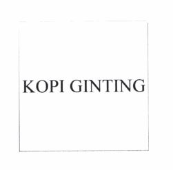 Trademark KOPI GINTING