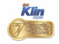 Trademark SO KLIN LIQUID 7 Keunggulan Deterjen Cair Konsentrat dan Logo