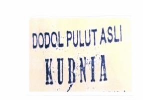 Trademark DODOL PULUT ASLI " KURNIA"