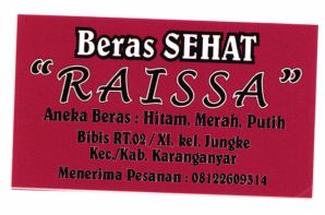 Trademark BERAS SEHAT "RAISSA"