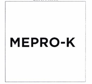 Trademark MEPRO-K