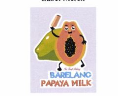 Trademark Logo + Ice Fruit Potong BARELANG PAPAYA MILK