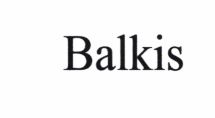 Trademark Balkis