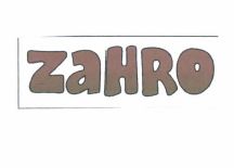 Trademark ZAHRO + LOGO