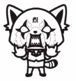 Trademark Aggretsuko (lukisan angry face)