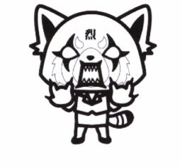 Trademark Aggretsuko (lukisan angry face)