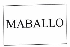 Trademark MABALLO