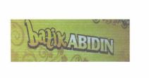 Trademark BATIK ABIDIN + LUKISAN