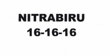 Trademark NITRABIRU 16-16-16