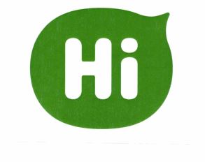 Trademark Hi + Logo Hijau