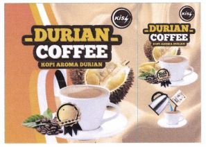 Trademark KISS DURIAN COFFEE KOPI AROMA DURIAN + LOGO