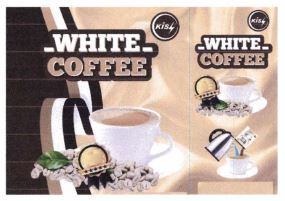 Trademark KISS WHITE COFFEE + LOGO