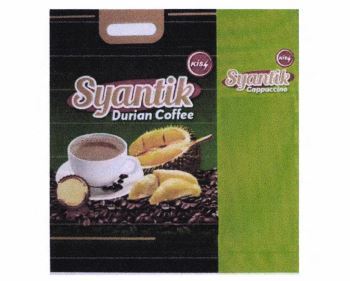 Trademark KISS SYANTIK DURIAN COFFEE + LOGO