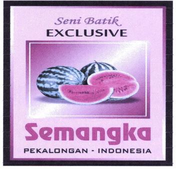 Trademark Seni Batik EXCLUSIVE SEMANGKA + LUKISAN PEKALONGAN - INDONESIA