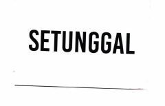 Trademark SETUNGGAL