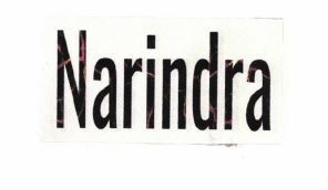 Trademark NARINDRA