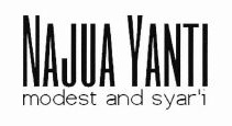 Trademark Najua Yanti Modest And Syar'i + Logo