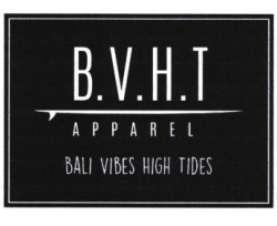 Trademark B.V.H.T + LOGO = singakatan dari BALI VIBES HIGH TIDES