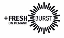 Trademark + FRESH BURST ON DEMAND Logo