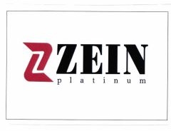 Trademark ZEIN platinum + LOGO