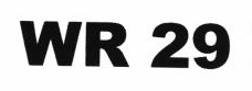 Trademark W R 29