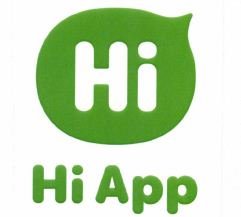 Trademark Hi App + Hi Logo Hijau