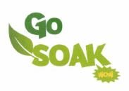 Trademark GO SOAK wow + Lukisan Sehelai Daun