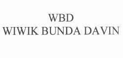 Trademark WBD WIWIK BUNDA DAVIN