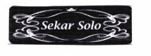 Trademark SEKAR SOLO